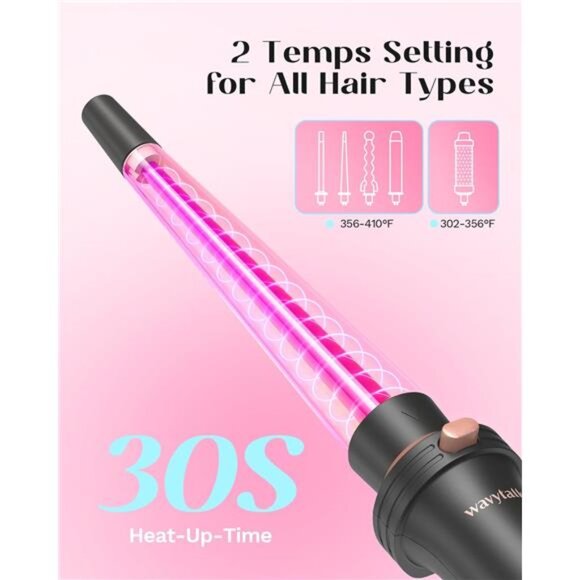 5 in 1 Curling Wand Set, Multi Curl, Curling Wand Set with Curling - Picture 3 of 7